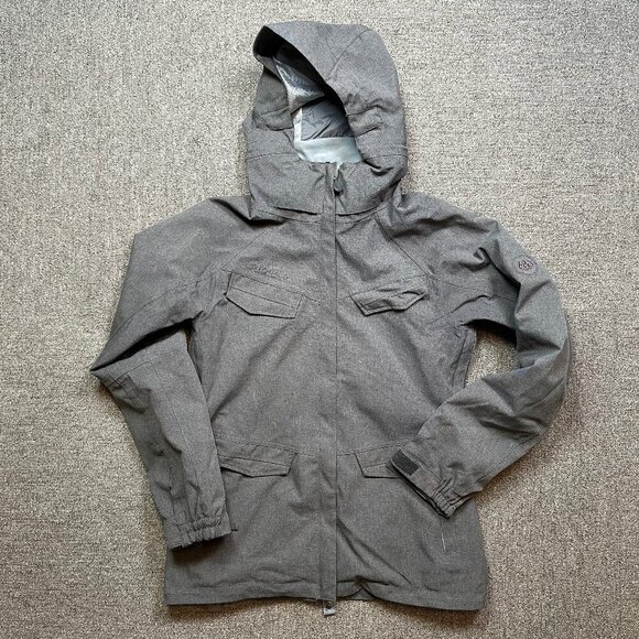 686 Six Eight Six Women's 15,000 mm Full Zip Hooded Smarty Jacket Gray Small - Picture 1 of 6